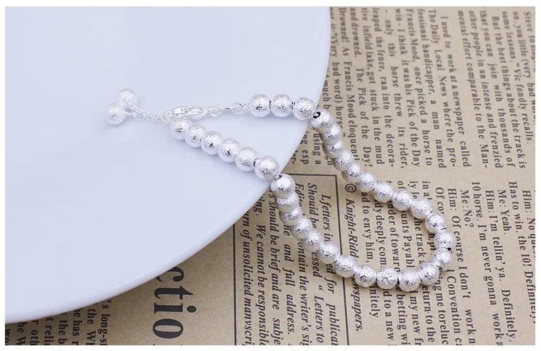 New High quality 925 Sterling Silver 5MM Women Men chain Male Twisted Rope Bracelets Fashion Silver Jewelry