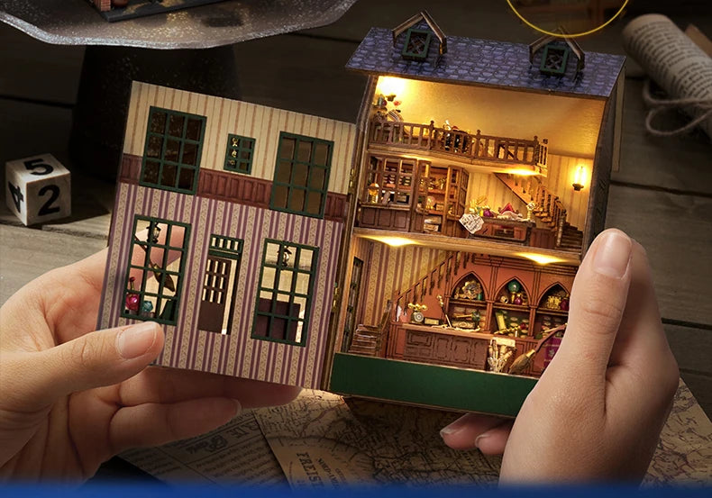 Diy Mini Wooden Casa Roombox Dollhouse With Furniture Light Doll House  Miniature Items maison  For Toys Birthday Gifts