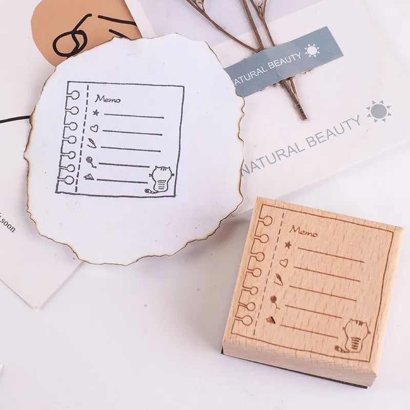 Cat Animals Wooden Rubber Stamps for Card Making Scrapbooking and Crafts