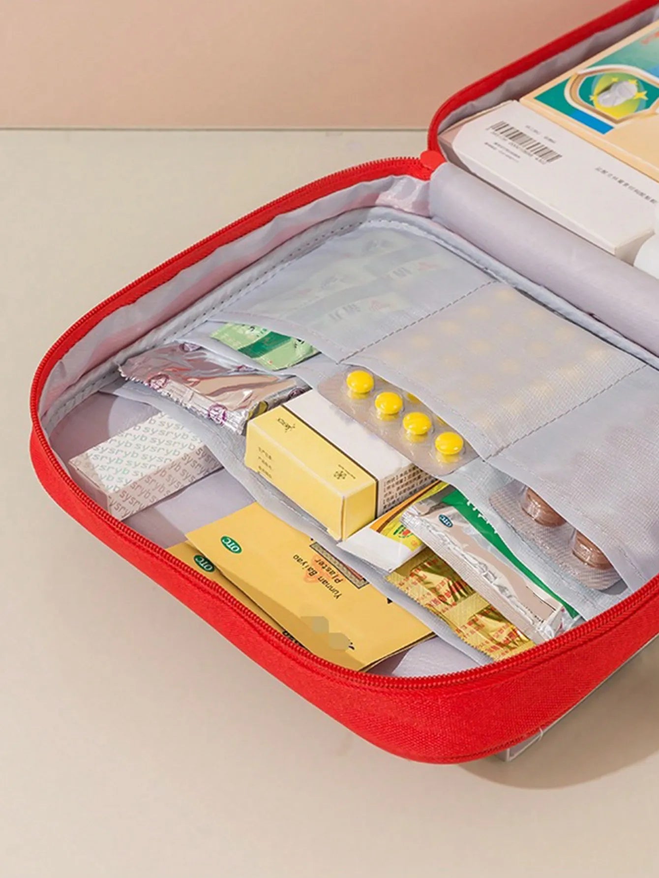 Portable Portable Medical Kit, Home First Aid Kit, Outdoor Travel Medical Kit, Large Capacity Medicine Storage Bag