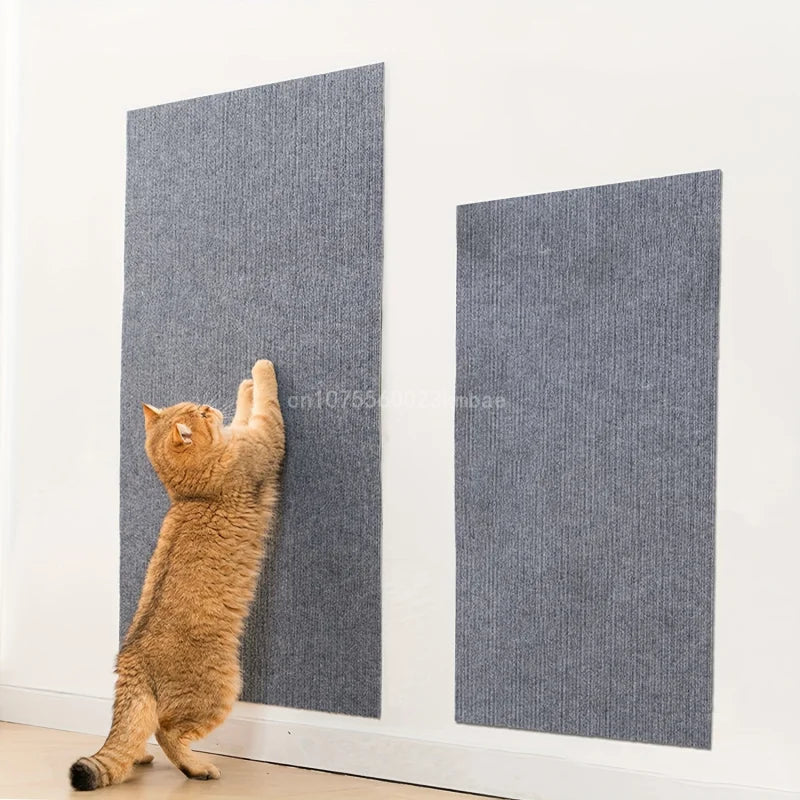 Cats Scratching Pad Self-Adhesive DIY Trimmable Carpet Protection for Sofa Protection Cat Scratching Pad Vertical Wall Sticker