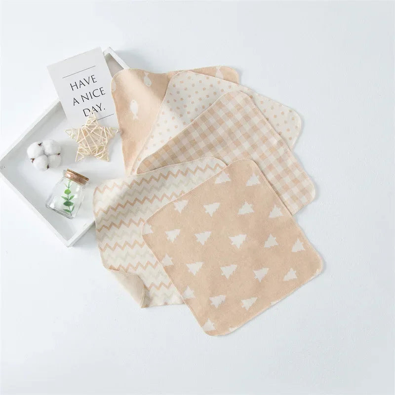 18 * 18cm Colored Cotton Towel, Newborn Saliva Towel Baby Products Baby Pure Cotton Small Towel All Cotton Face Wash Towel