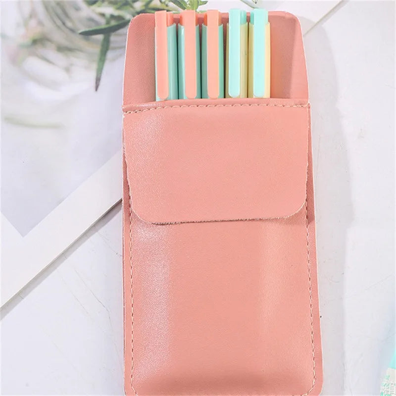 PU Leather Pencil Bags for Clothes Pocket Doctor Nurse Staff Leak-proof Pen Pouch Hospital Business Pen Holder Supplies