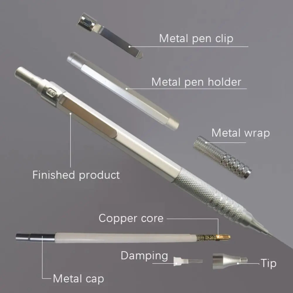 Metal Low Gravity Automatic Pencil 0.3/0.5/0.7/0.9/2.0mm Drawing Writing Tool Sketch Comics Design Mechanical Pencil