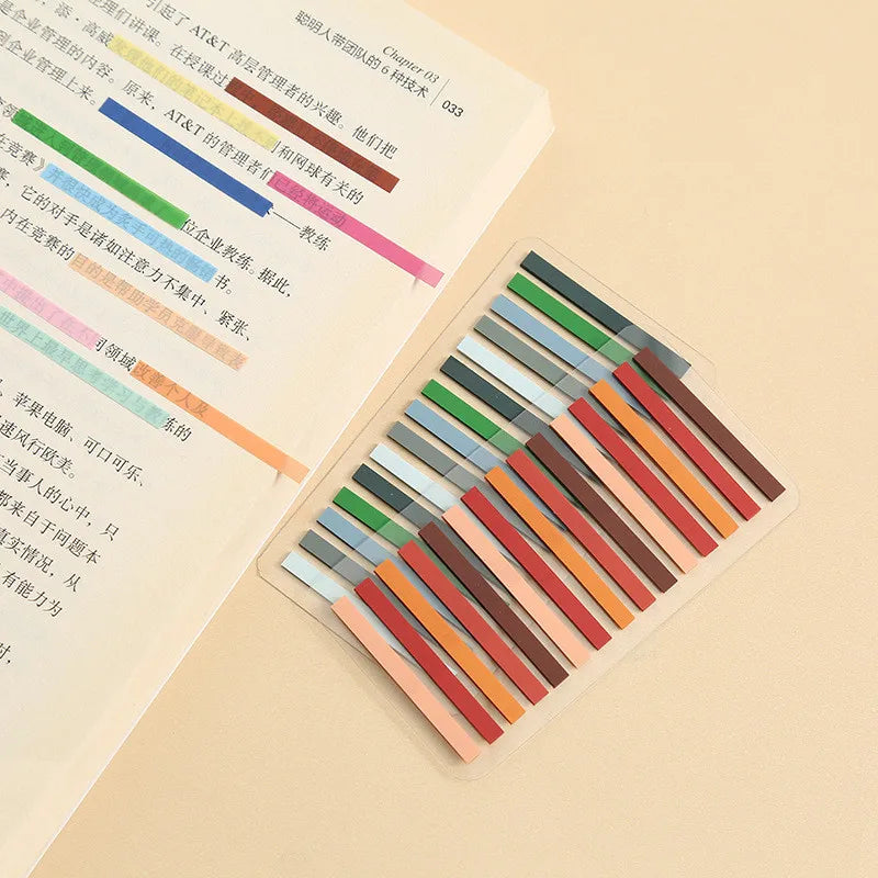 2100 Sheets Transparentes Sticky Notes Self-Adhesive Annotation Read Books Bookmarks Tabs Notepad Aesthetic Stationery