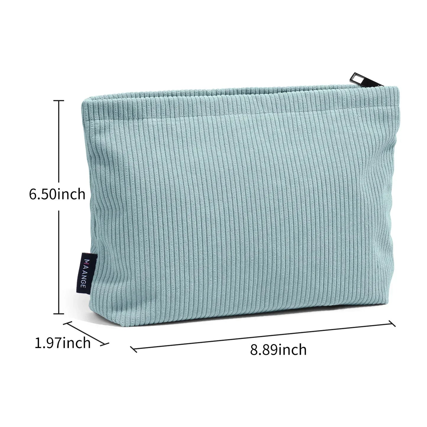 Corduroy Travel Cosmetic Bag Portable Makeup Storage Bag Purses Women Large Capacity Zipper Make Up Organizer Storage Clutch