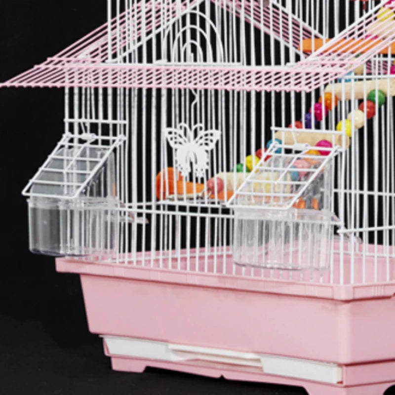 Stand Feeder Bird Cages Accessories Backpack Garden House Bird Cages Decoration Portable Gabbia Pappagallo Bird Supplies RR50BN