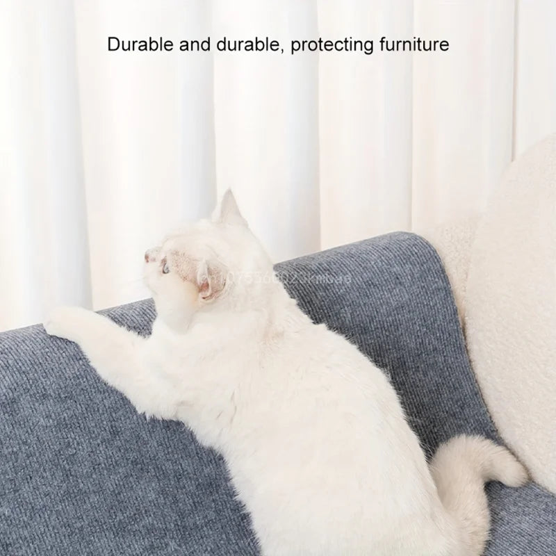 Cats Scratching Pad Self-Adhesive DIY Trimmable Carpet Protection for Sofa Protection Cat Scratching Pad Vertical Wall Sticker