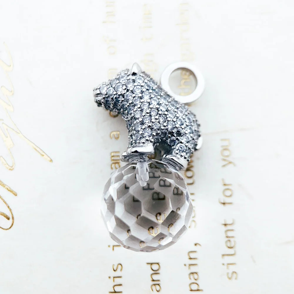 Pendant Polar Bear Winter New Fashion Glam 925 Sterling Silver Jewelry Europe Style Animal Cute Soul Gift For Women