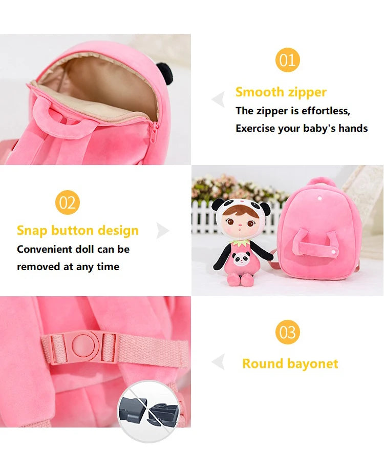 Plush Backpack Metoo Doll Kids Toys Stuffed Rabbit Plush Toys For Girls Newborn Baby School Shoulder Bag In Kindergarten