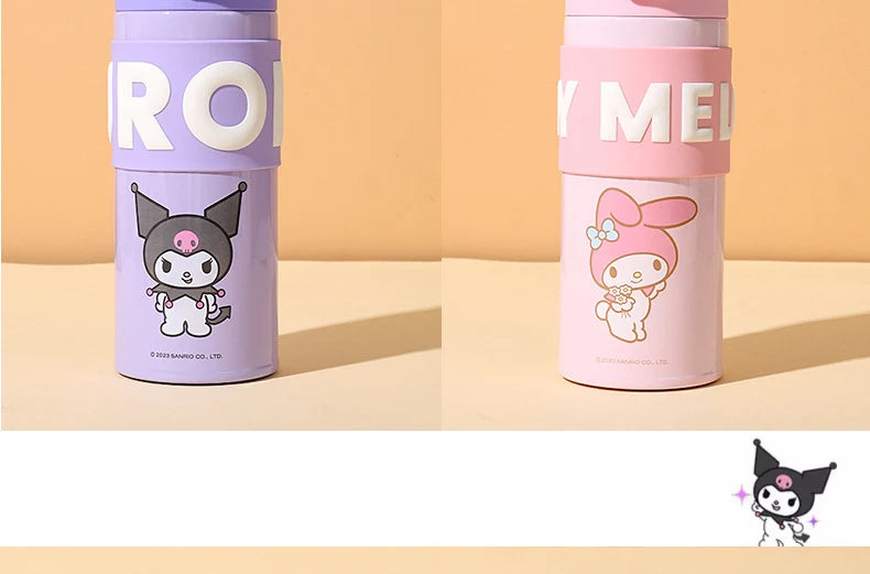 Sanrio Thermos Mug Kuromi My Melody Cartoon 316 Stainless Steel Portable Water Cup Travel Water Bottle Kawaii Cups Kids Gift