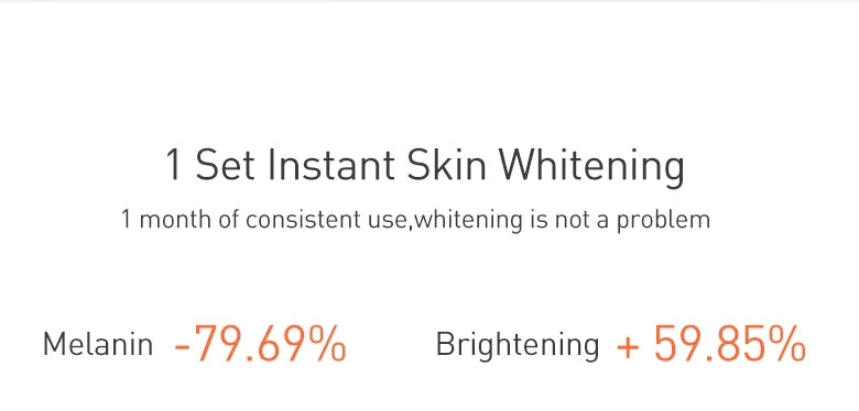 JoyPretty Vitamin C Face Skin Care Kit 5Pcs Whitening Cream for Dark Skin Serum Cleanser Facial Skin Lightening Moisturizing Set