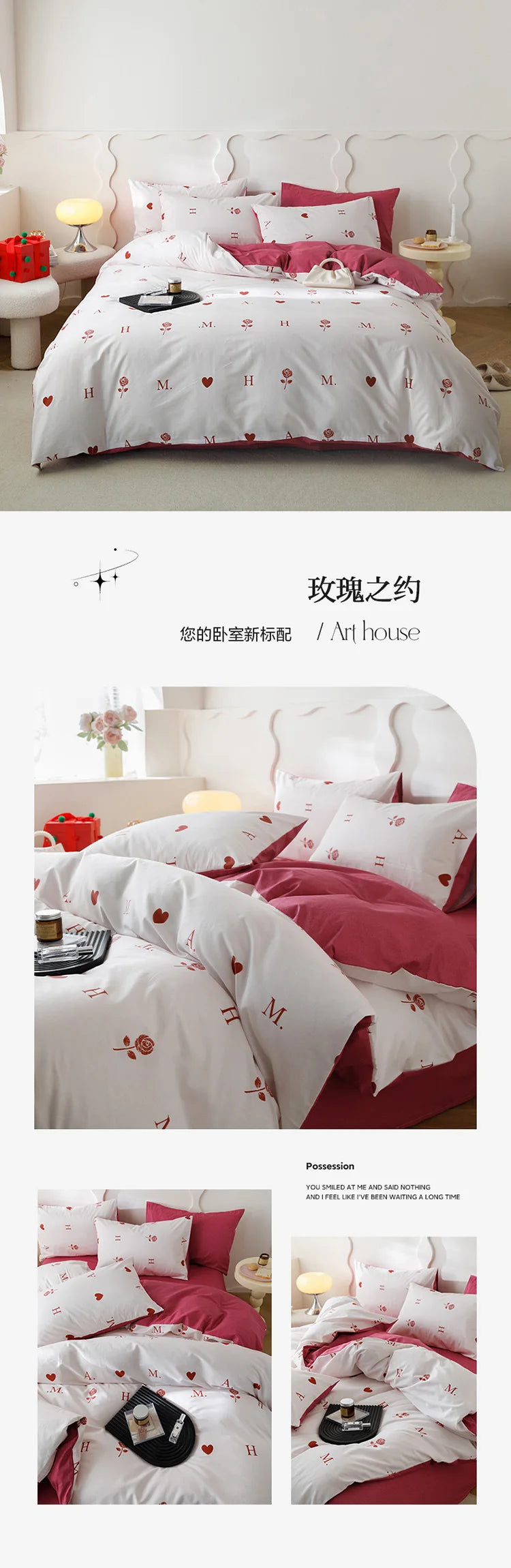 Home Textile Water Wash 3 Piece Bedding Set, Summer and Winter Blanket, Large Sheet Bed Bed Sheets and Pillowcases Bed Set