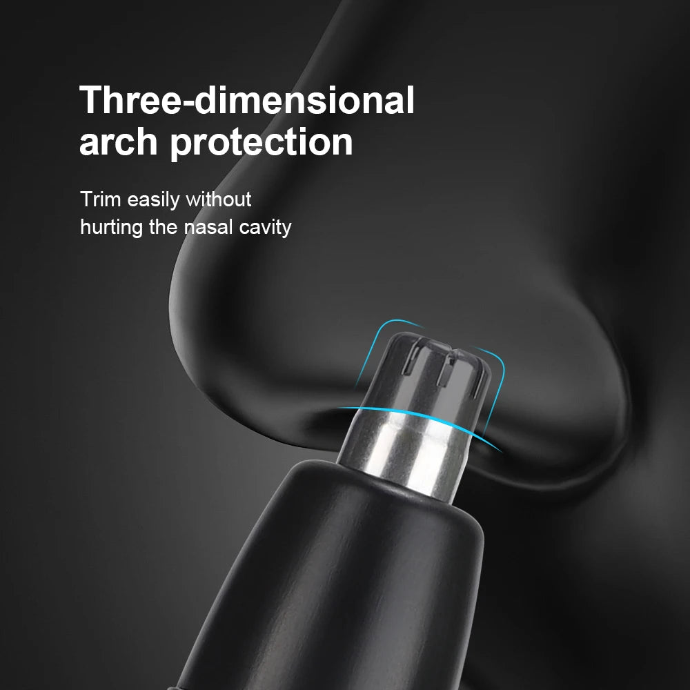 Electric Nose Hair Trimmer with Digital Display Hair Remover Nose Hair  Shaver Scissors Face Care Kit Tools with USB Charging