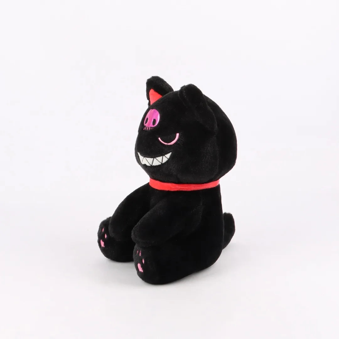 2Size Reborn Cat Plush Toys Stuffed Dark Series Gothic Lolita Cat Stuffed Animals Doll Halloween Plush Kids Toy Gifts Home Decor