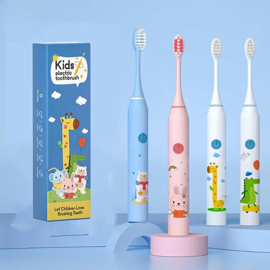 New Child Sonic Electric Toothbrush Electric Usb Cartoon Toothbrush for Kids Replace Toothbrush Kids Electric Toothbrush