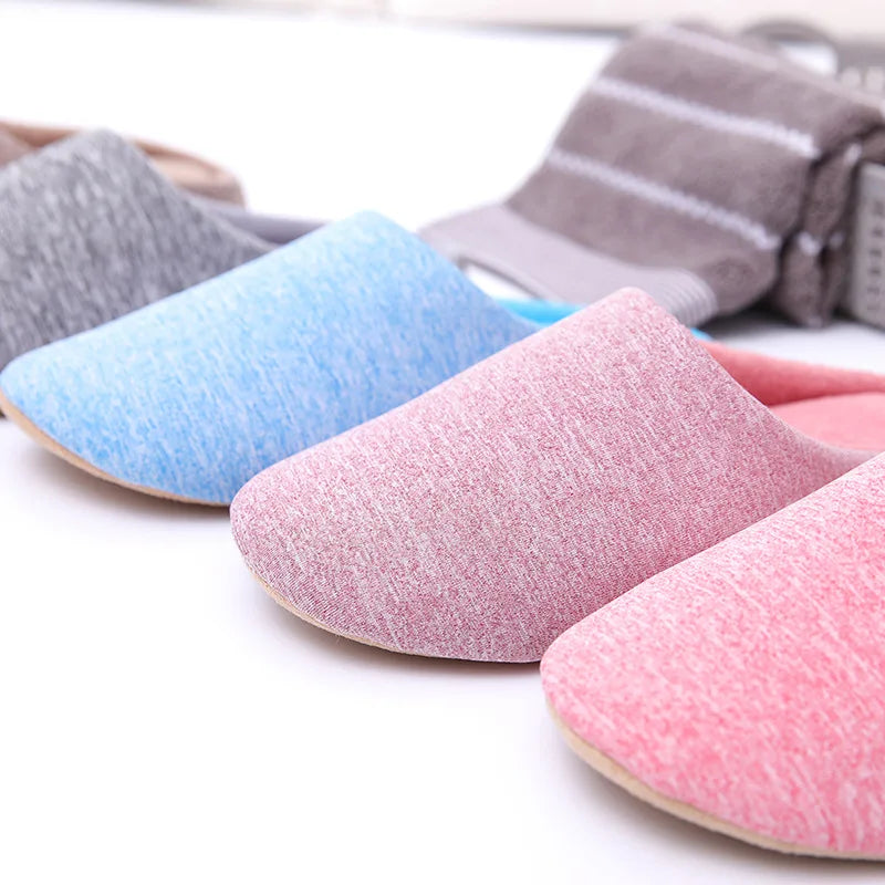 Winter Home Women Soft Fur Slippers Warm Soft Indoor Flat Slides Nonslip Cotton Couples Autumn Shoes Bedroom Slience Flats