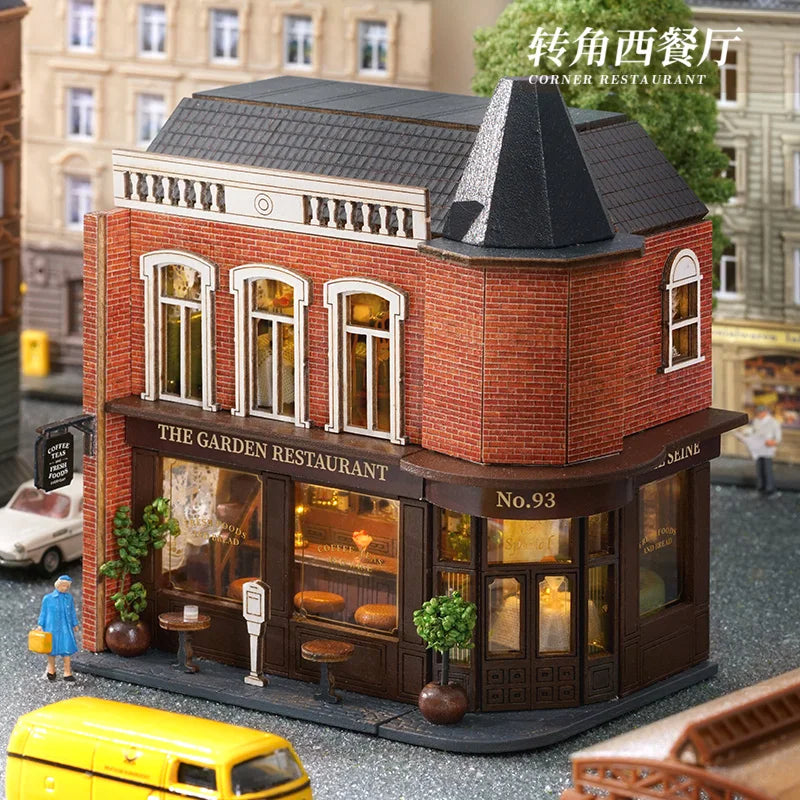 Diy Mini Wooden Casa Roombox Dollhouse With Furniture Light Doll House  Miniature Items maison  For Toys Birthday Gifts