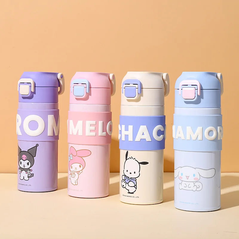 Sanrio Thermos Mug Kuromi My Melody Cartoon 316 Stainless Steel Portable Water Cup Travel Water Bottle Kawaii Cups Kids Gift