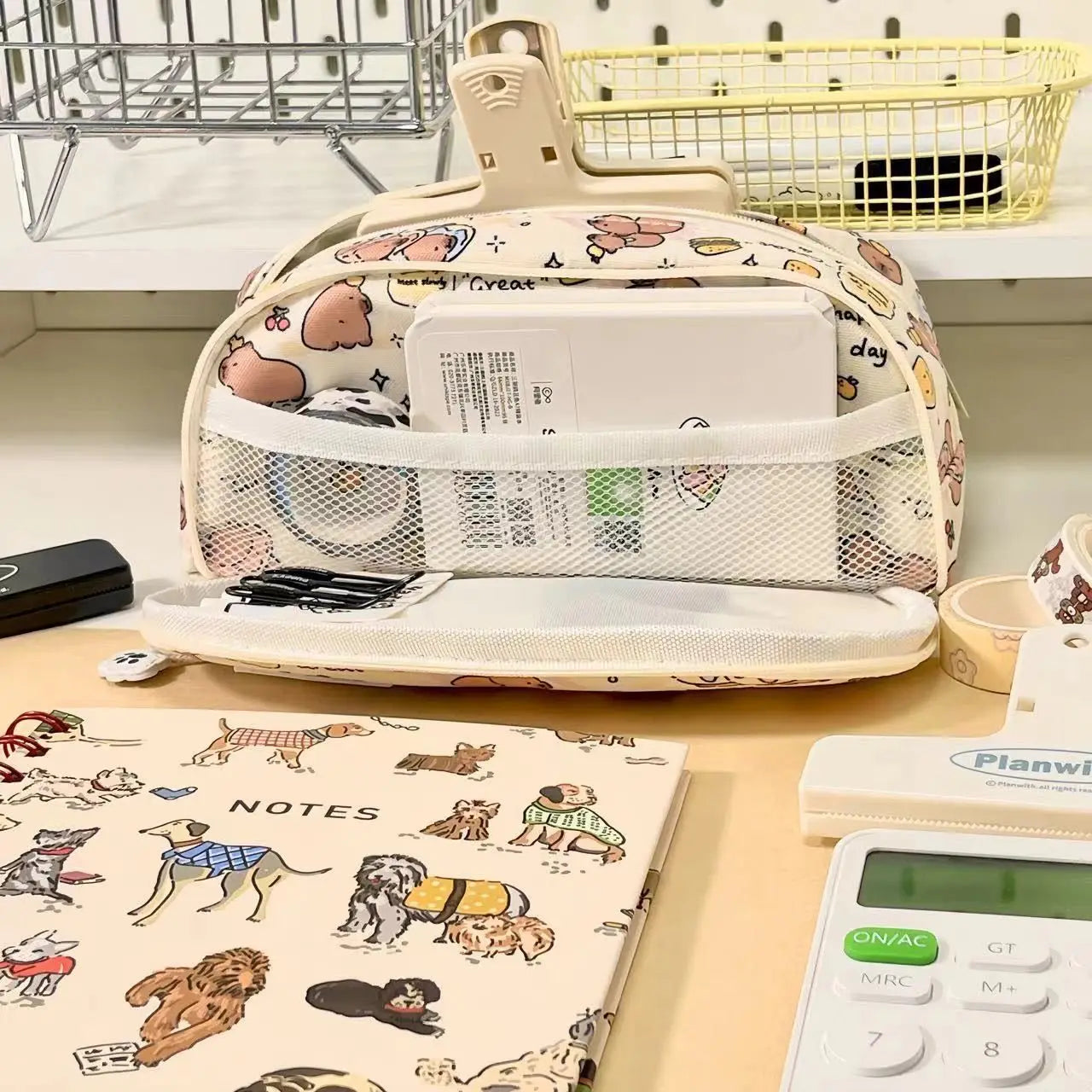 Kawaii Capybara Pencil Case Children's Pencil Case Pencil Box	 Girl School Kit School Supply Aesthetic Stationery Back To School