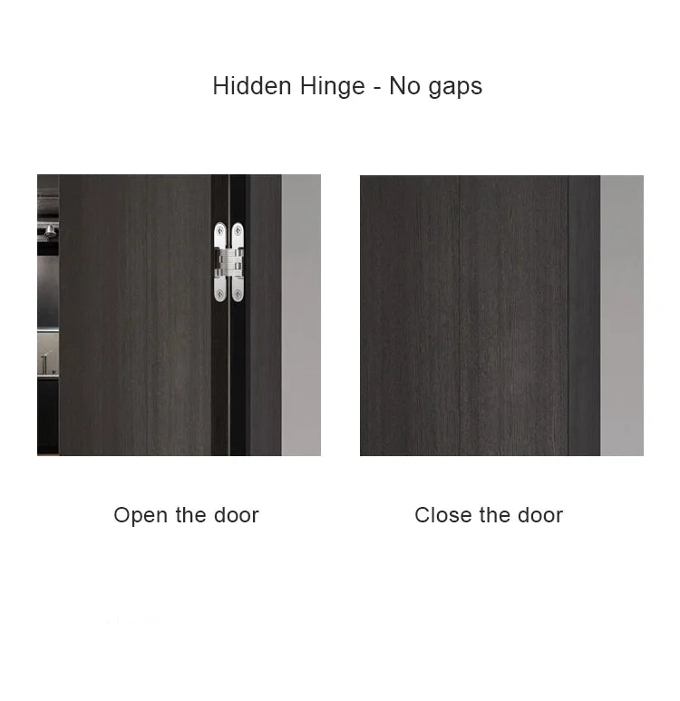 Hidden Gate Hinge Stainless Steel Invisible Hinges Concealed Barrel Wooden Box 180 Degree Folding Heavy Duty Built-in Door Hinge