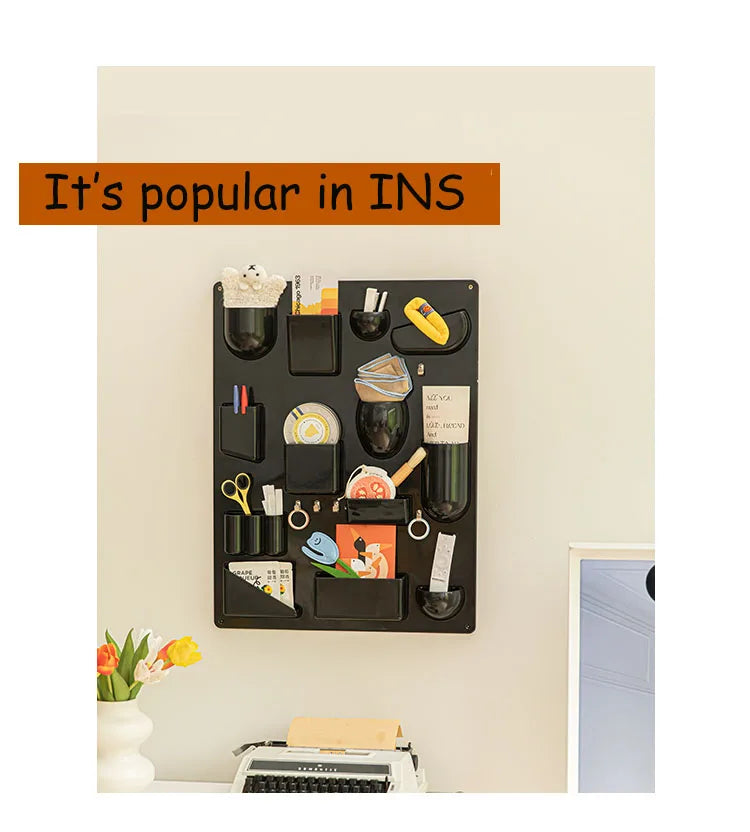 Storage Rack for Wall Holder Offices Kitchens Organizer Workshops Bathrooms Children's Rooms Different  Shapes Size Hooks Clips