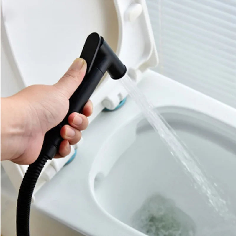 Brass Handheld Toilet bidet sprayer set Accessories Black Bidet Faucet for Bathroom sprayer shower head self cleaning White
