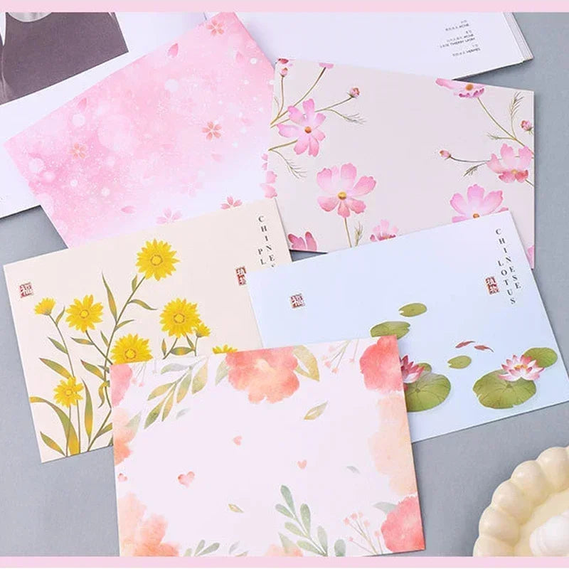 5pcs Large Envelopes for Letter Pads Kawaii Wedding Party Invitation Card Postcards Cover Tickets Photos Cash Envelope Gift Wrap