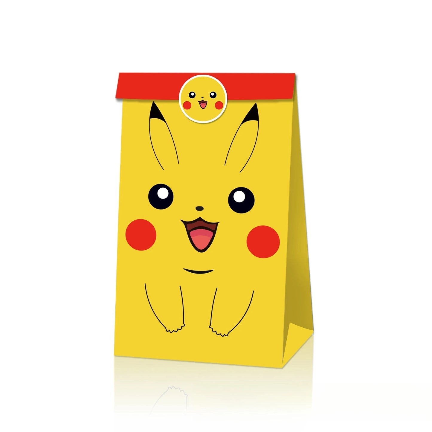 Pokemon Halloween Candy Gift Box Anime Pikachu Kraft Paper Bag Jigglypuff Candy Party Kraft Paper Bag Sticker Cute Kawaii Child