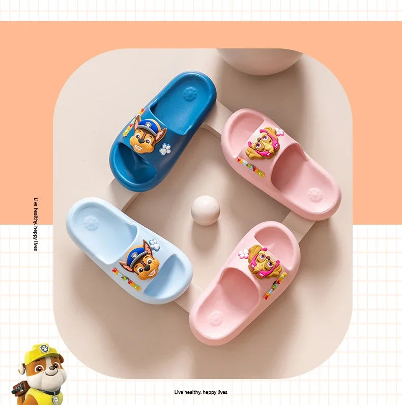 PAW PATROKids' Cartoon Dog Hole Shoes Baby Indoor and Outdoor Sandals Boys Girls Home Heel Wrap Non-Slip Wear-Resistant Slippers