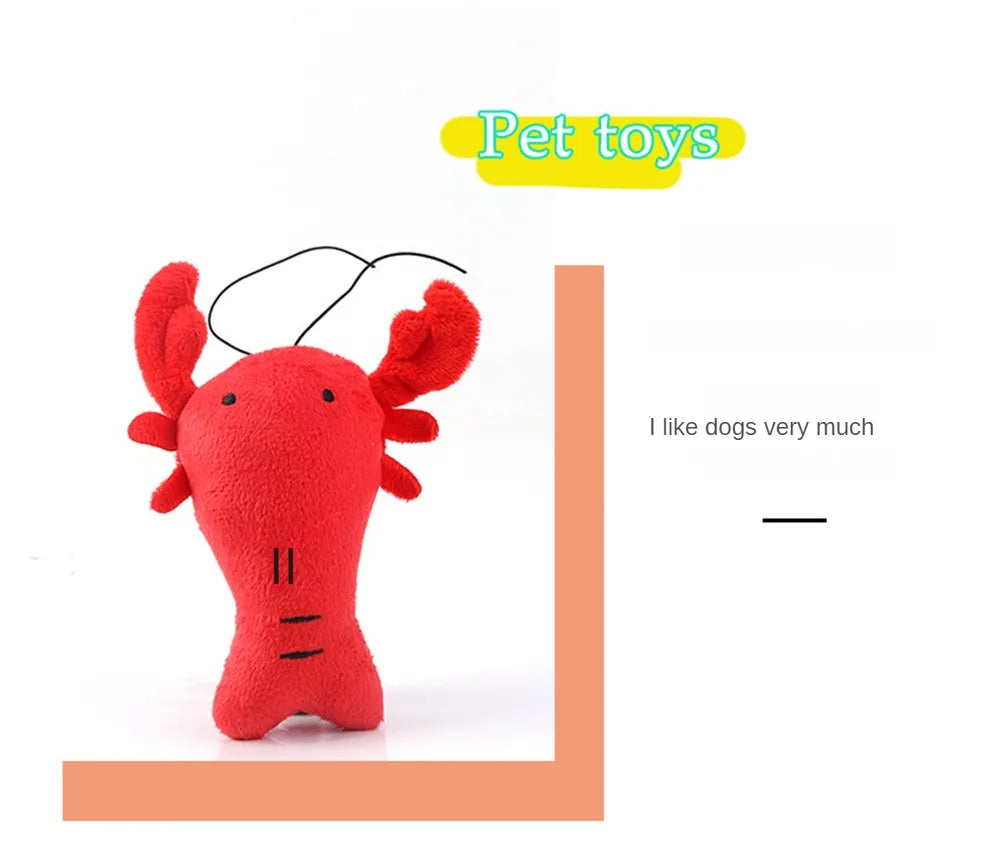 Cute Puppy Dogs Plush Toys Bite Resistant Pet Chew Toys Pet Cat Products Plush Squeaky Chew Toy Pet Supplies Dog Accessories