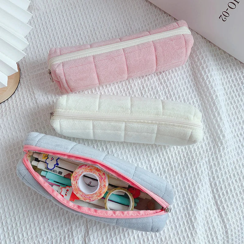 Pencil Cases for Girls Kawaii Stationery Pencil Bags Plush Pillow School Supplies Pencil Pouch Back To School