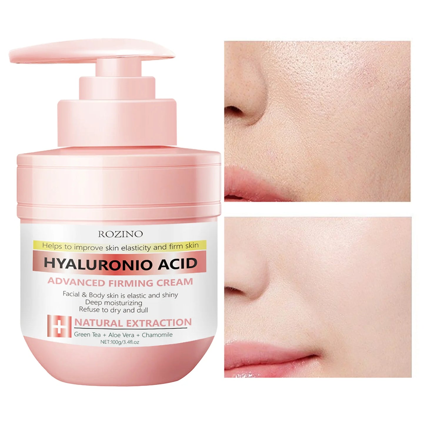 100g Hyaluronic Acid Firming Face Cream Moisturizes and Locks Water Lifts and Brightens Skin Can Be Used on The Whole Body