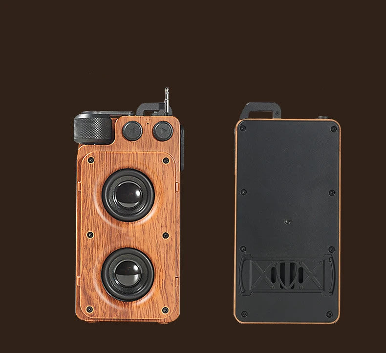 American retro mini  FM radio wireless bluetooth speaker portable subwoofer outdoor  small steel gun creative caixa de som