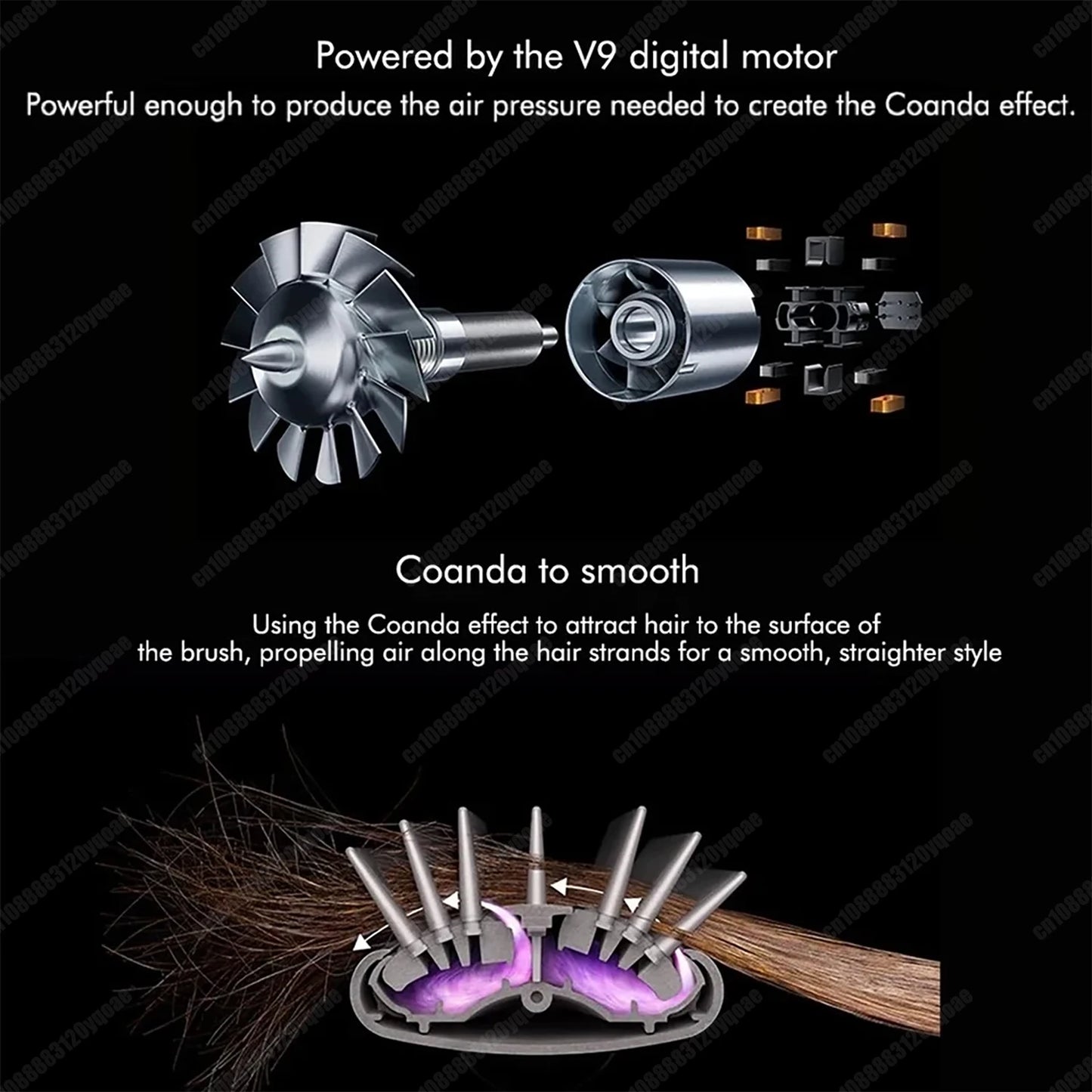 Multi-Styler 6 in 1 Ionic Hair Styler 1600w High Speed Blow Dryer Brush Fast Drying with Auto Wrap Curler Air Hair Dryer Brush