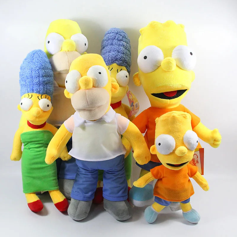 New Simpsons Plush Doll Assen Family Toys Animation Peripheral Dolls Gift Children Comfort Toy Birthday Gift Christmas Gifts