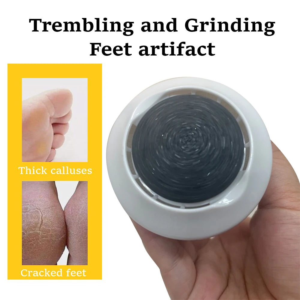 Electric Foot Grinder with Automatic Vacuum USB Rechargeable Two-speed Adjustment and 6 Grinding Heads Callus Dead Skin Removal