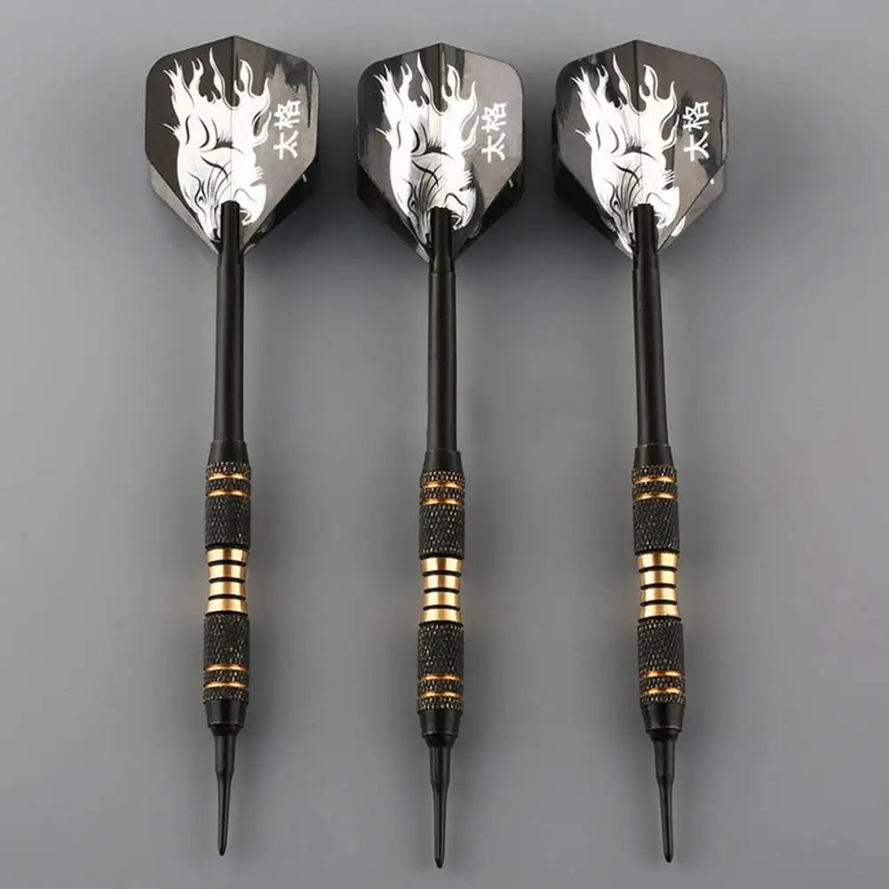 3pcs/Set Professional Black Darts 18g Safty Soft Darts Electronic Games Dartboard Soft For Indoor Tip Dardos