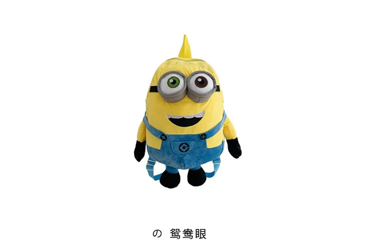 Despicable Me 4 New Cartoon Anime Plush Backpack Minions Doll Large Size School Bag Large Capacity Student Cartoon Backpack Gift