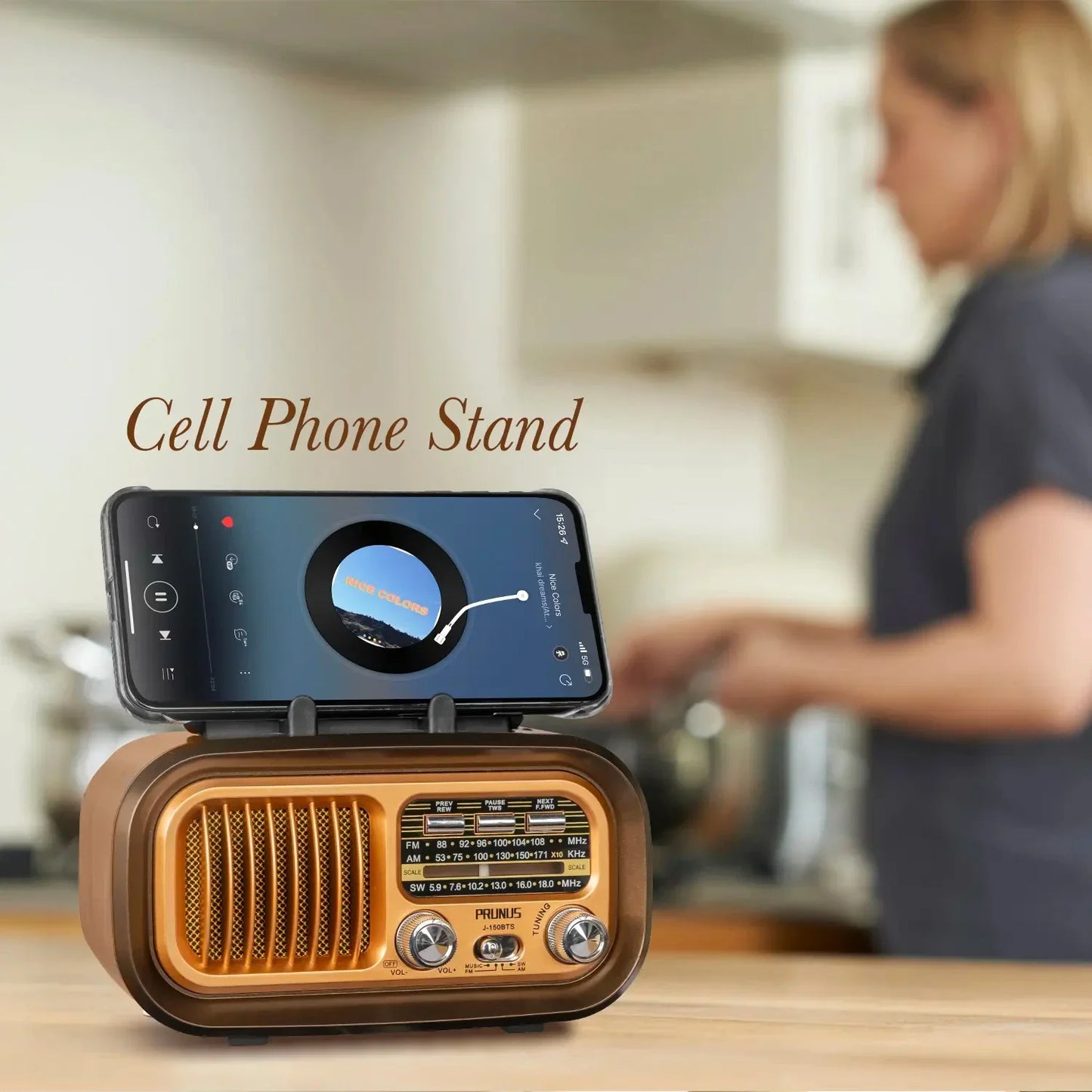 Mini Wooden Radio With Solar Panel Am Fm Sw Three Band Stereo Multi Functional Music Player Retro Portable Bluetooth Speaker