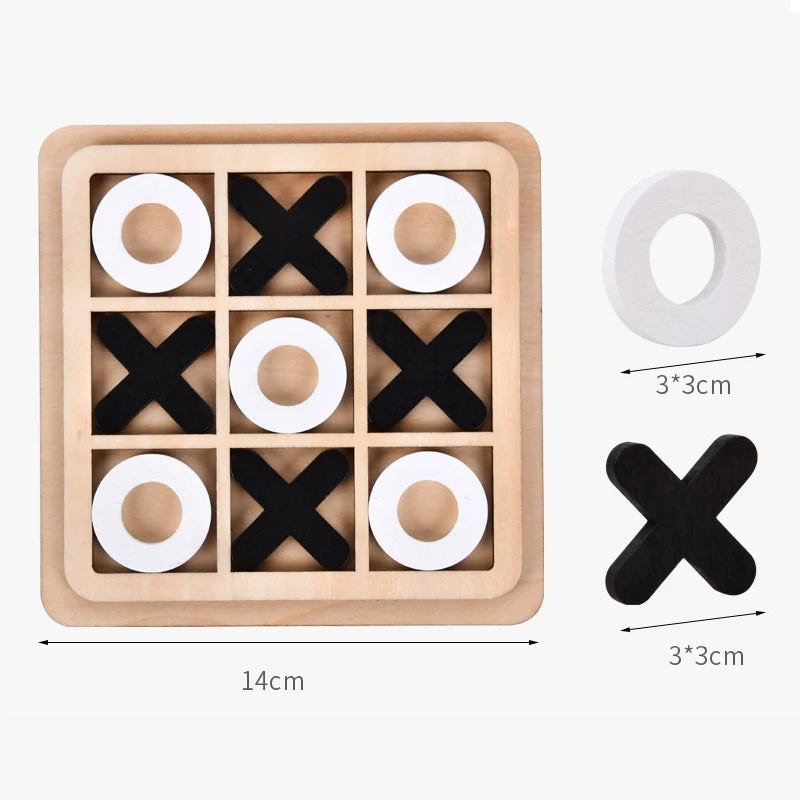 OX Chess 3D Puzzles Parent-Child Interaction Leisure Board Game Funny Developing Intelligent Educational Toys Game Kids Gift