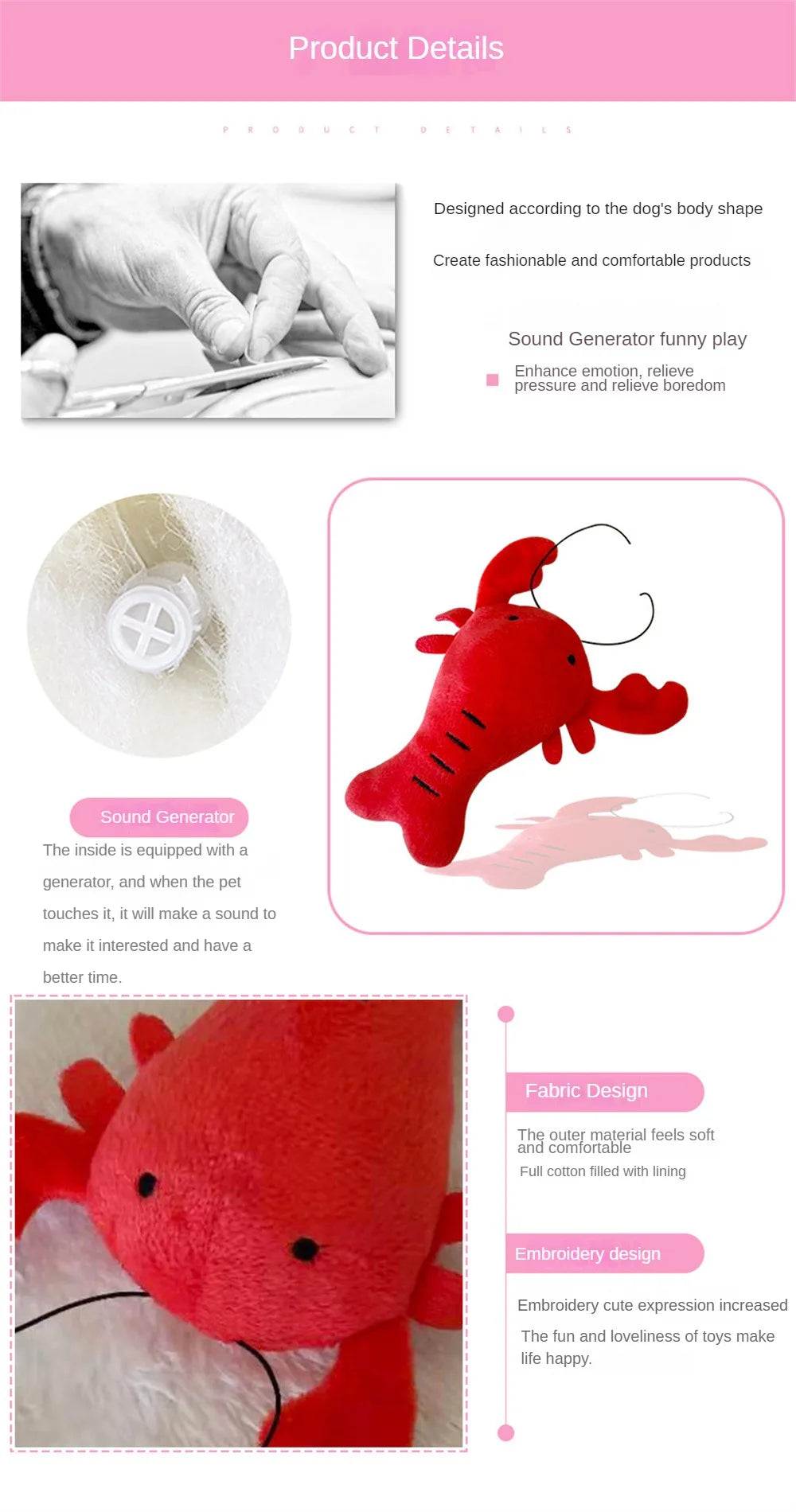 Cute Puppy Dogs Plush Toys Bite Resistant Pet Chew Toys Pet Cat Products Plush Squeaky Chew Toy Pet Supplies Dog Accessories