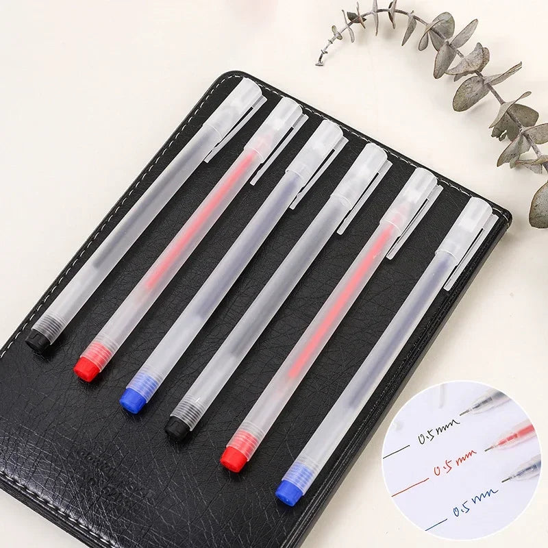 Wholesale Gel Ink Ballpoint Pen School Office Business Pens Black Blue Red Signature Calligraphy Examination Special Stationery