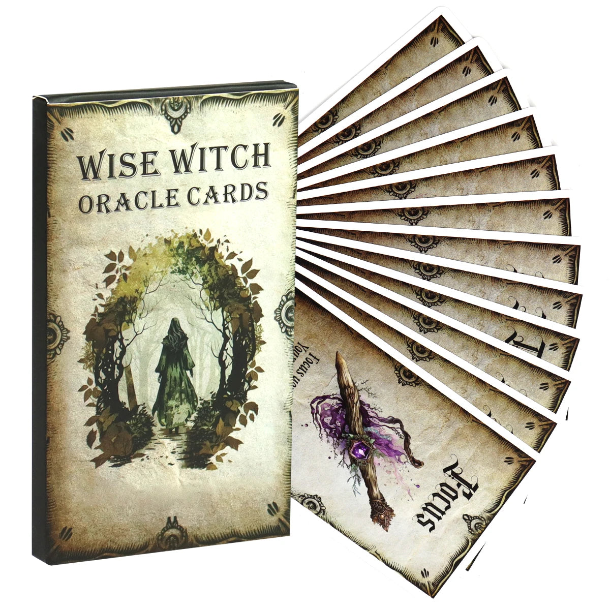 Wise Witch Oracle Cards Deck Card Games Divination Party Desktop Toy Entertainment Leisure 18+