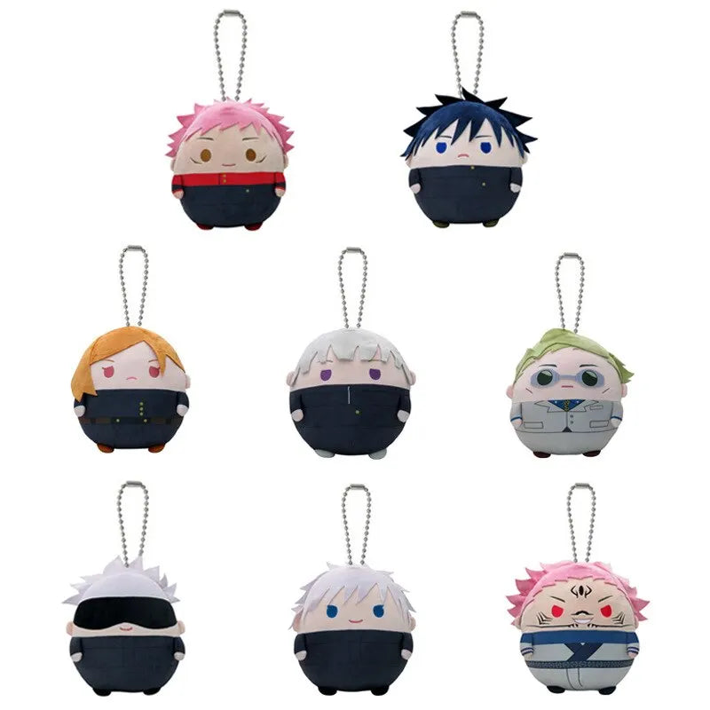 Jujutsu Kaisen Plush Toy Keychain Anime Figure Gojo Sukuna Kawaii Soft Stuffed Doll Pendant Pillow Room Decoration Gift for Kid