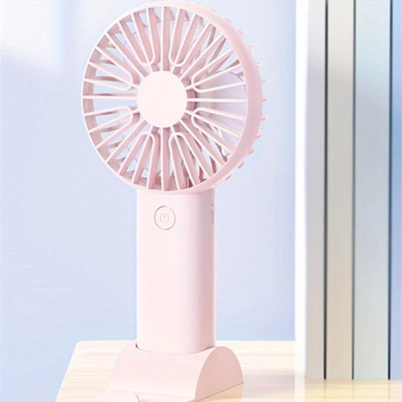 Handheld Fan Rechargeable Portable Mini USB Fan 3 Speed Mini Fan with Phone Holder