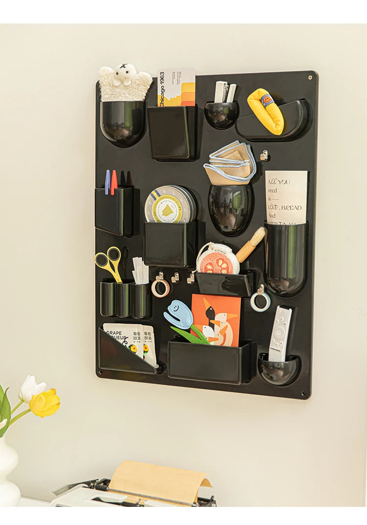 Storage Rack for Wall Holder Offices Kitchens Organizer Workshops Bathrooms Children's Rooms Different  Shapes Size Hooks Clips