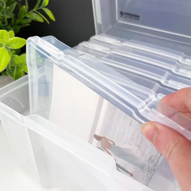 5 X 7 Inch Photo Storage Box Multi-functional Sorting and Organizing Box Parts Hardware Plant Seed Storage Box