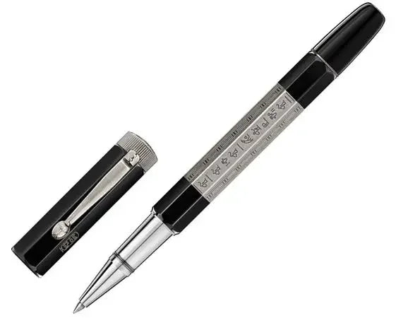 Limited Heritage Egypt MB Ballpoint Pen Business Metal Grey Rollerball Pens Unique Gel Ink Smooth Writing Inlay Egyptian Letter