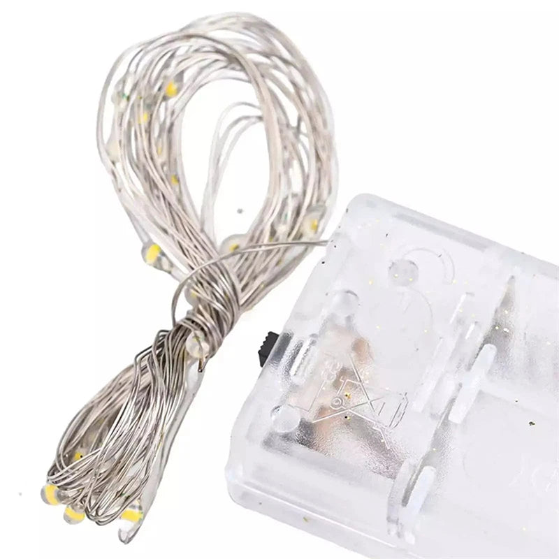 Christmas Swag Wreath Pendants LED Lights Staircase Wreath Ornament Swag Trim Garland Door Window Decoration Party Supplies